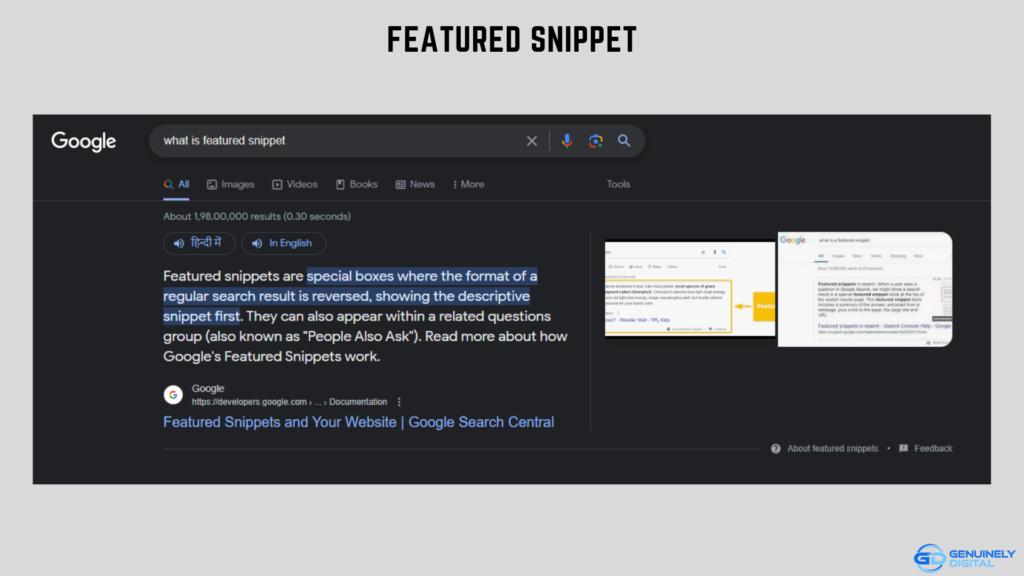 Featured Snippet